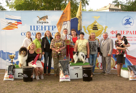 Эксперты победители и организаторы выставки собак Белые ночи в Перми и Кураж 2016