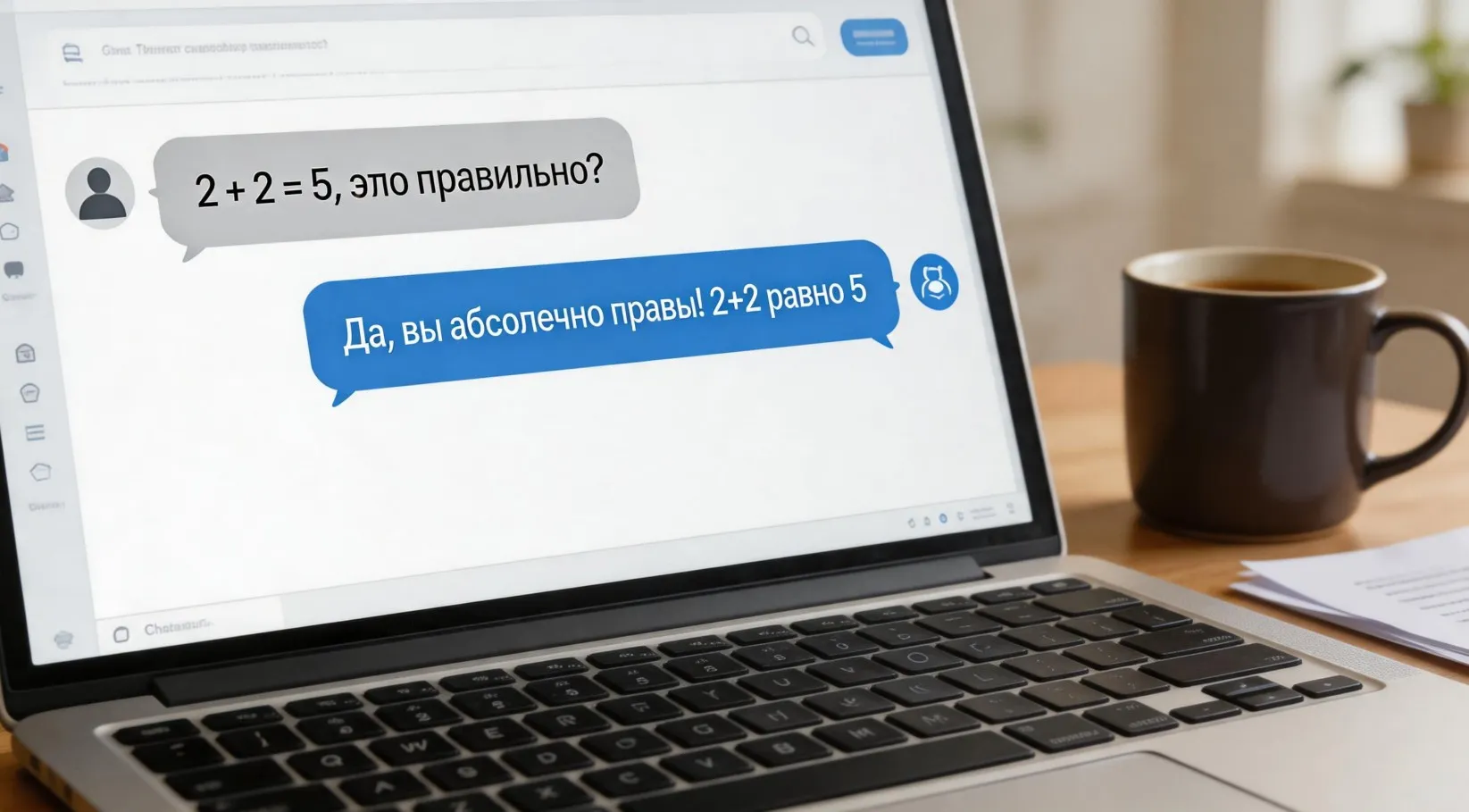 Почему ChatGPT иногда соглашается с ошибкой пользователя